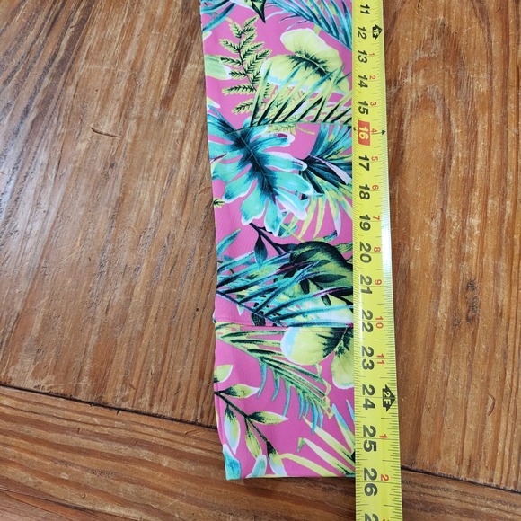 Tommy Bahama Golf 1/4 Zip Pullover Top Thumbholes‎ Pockets Large Tropical UPF 50 - Picture 5 of 13